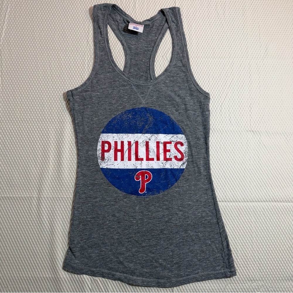Phillies Racerback Tank Top S MLB Genuine Graphic Tee Tank